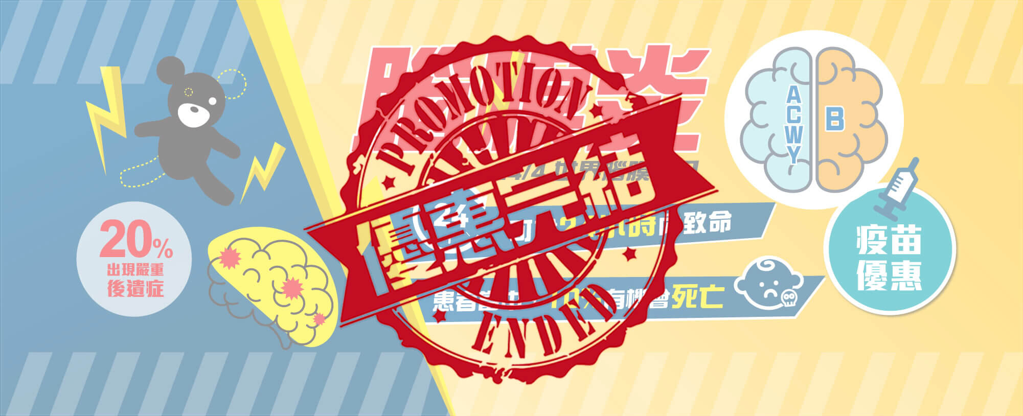 【優惠完結】世界腦膜炎日優惠 2021